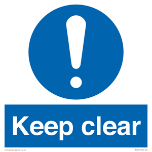 keep clear